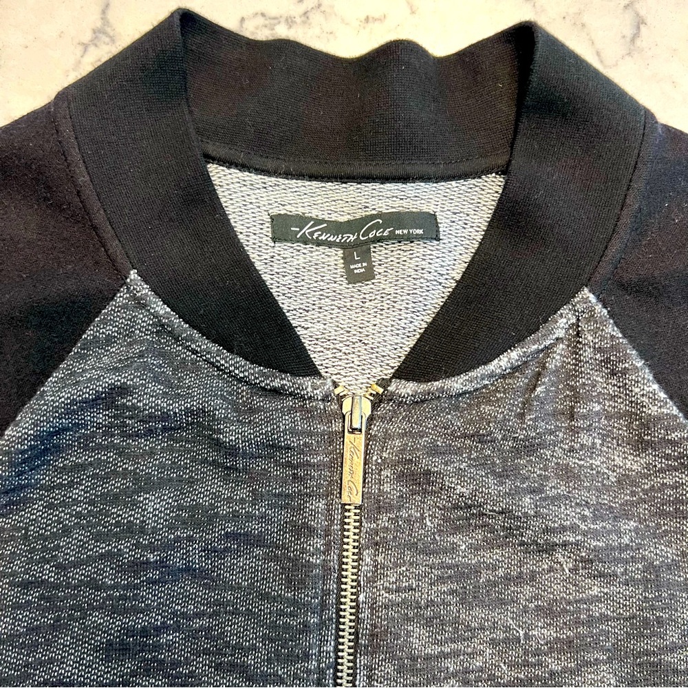 Kenneth Cole Zip Up Cardigan Sweater (size L)